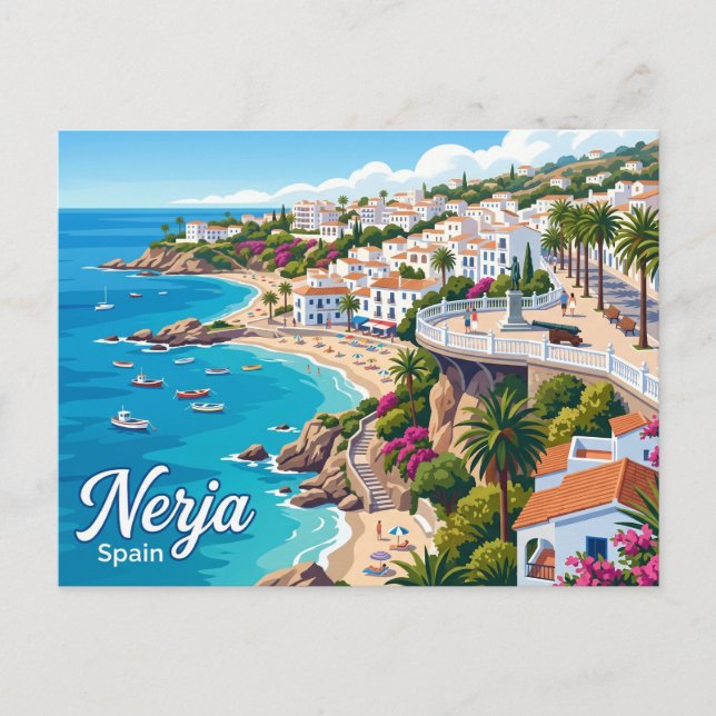 Nerja, Málaga, Andalusia, Spain Spain Postcard (Front)