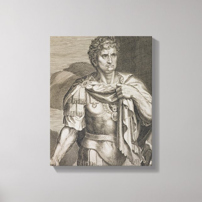 Nero Claudius Caesar Emperor of Rome 54-68 AD engr Canvas Print (Front)