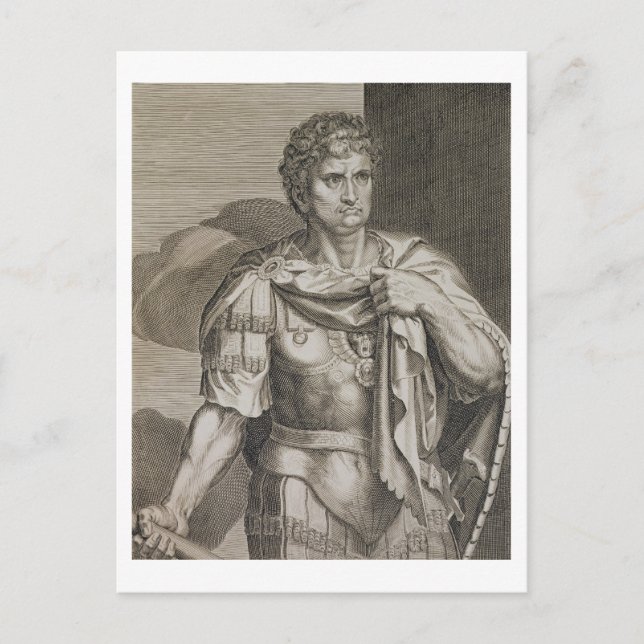 Nero Claudius Caesar Emperor of Rome 54-68 AD engr Postcard (Front)