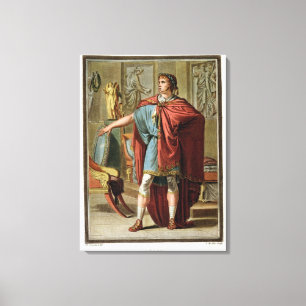 Nero, costume for 'Britannicus' Canvas Print