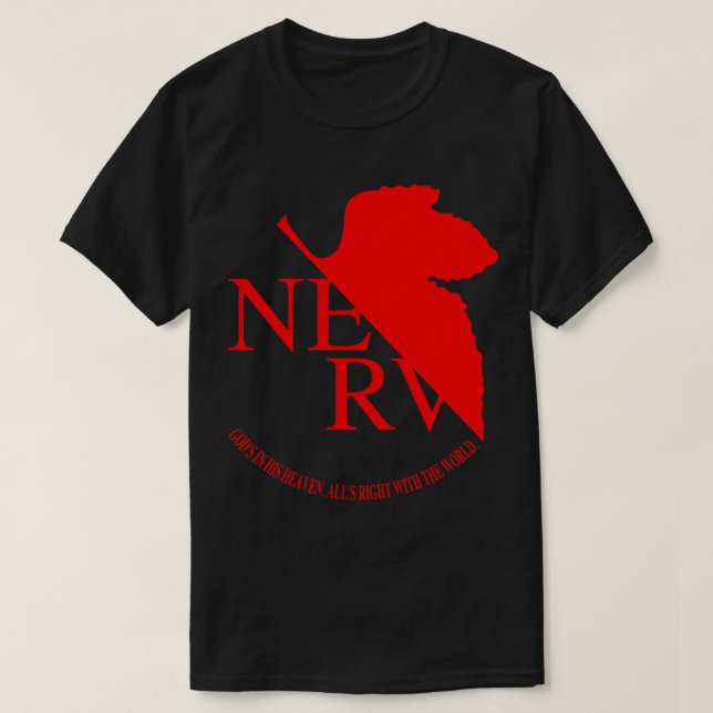 Nerv Logo, Neon Genesis Evangelion Essential T-Shi T-Shirt (Design Front)