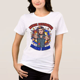 Nerve Destroyer Husband Edition Graphic T-Shirt Tri-Blend Shirt