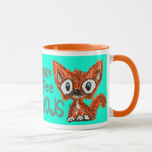 Nervous Coffee Kitty Mug
