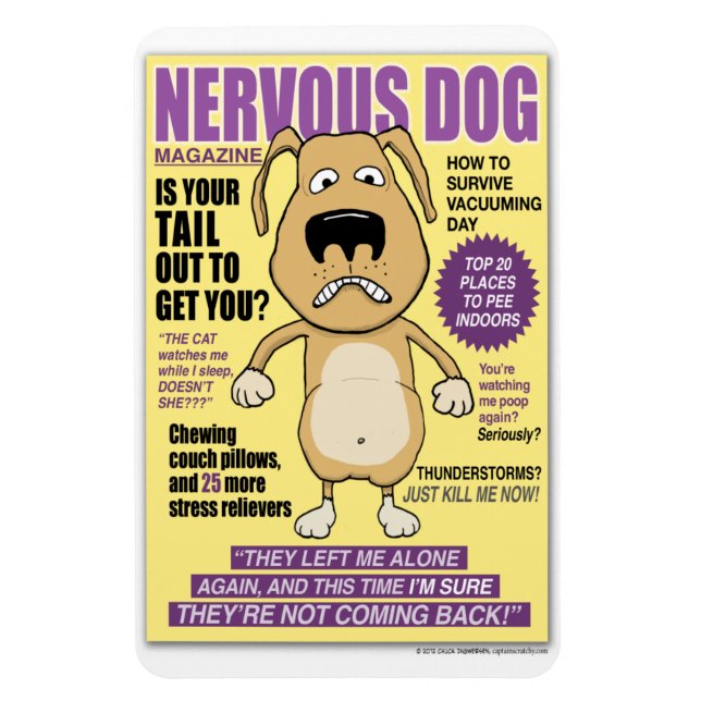 Nervous Dog Magazine 4'' x 6'' Photo Magnet (Vertical)
