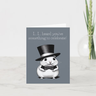 Nervous Hamster Greeting Card