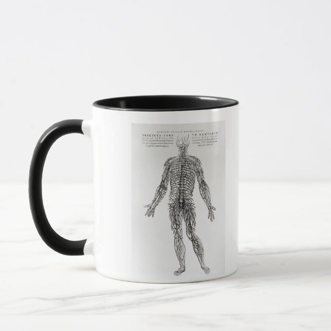 Nervous System (b/w print) Mug (Left)