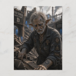 Nervousness / Sawmill Worker / Brick Plant Postcard