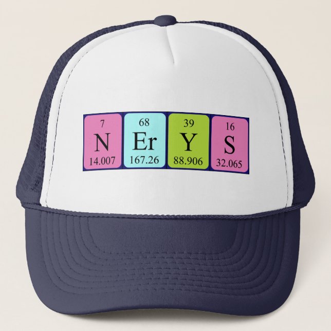 Nerys periodic table name hat (Front)