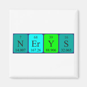 Nerys periodic table name magnet