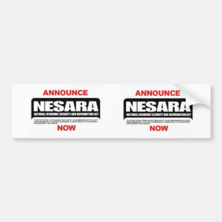 Nesara bumper sticker