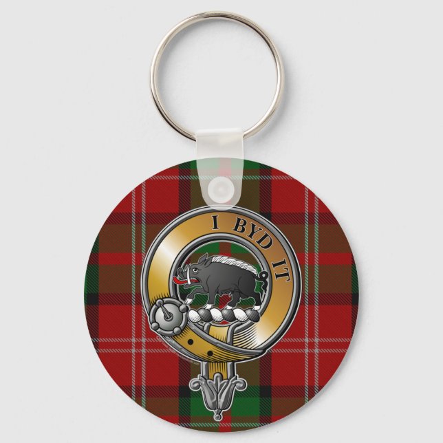 Nesbitt Tartan & Badge Key Ring (Front)