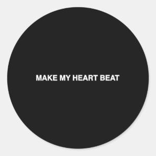Nessa Barrett Heart Beat Lyric Classic Round Sticker