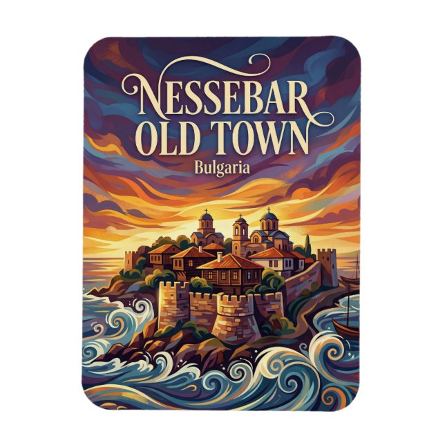 Nessebar Old Town Bulgaria Magnet (Vertical)