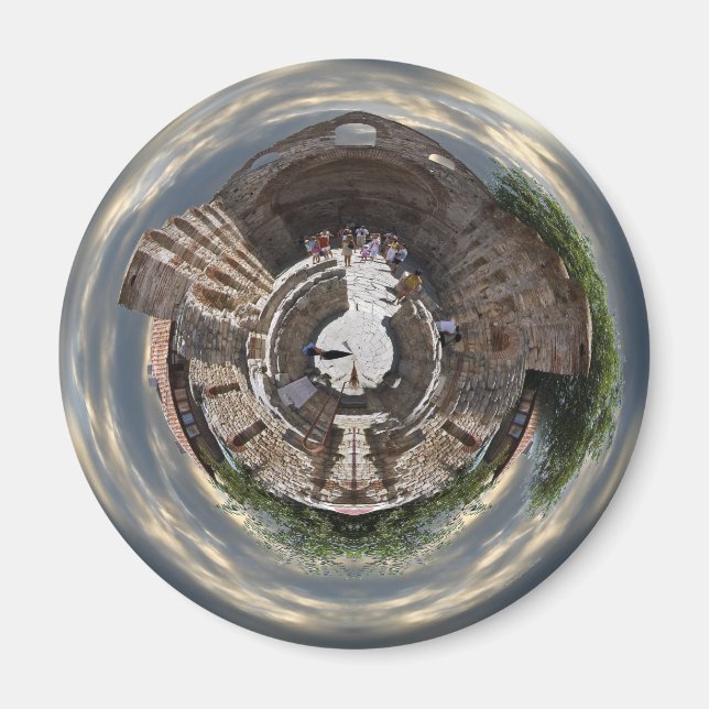 Nessebar Ruin Planet Magnet (Front)