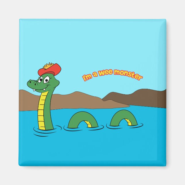 Nessie (Loch Ness Monster) Magnet (Front)