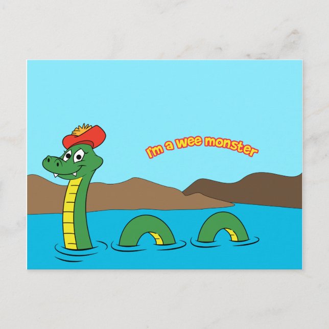 Nessie (Loch Ness Monster) Postcard (Front)