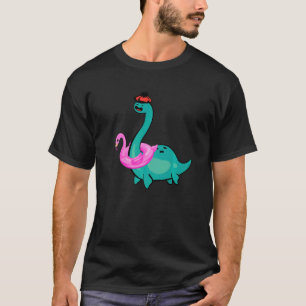 Nessie Pink Flamingo Inflatable Loch Ness Monster T-Shirt