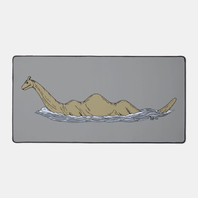 Nessie the Loch Ness Monster Desk Mat (Front)