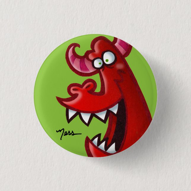 NESSMONSTER 01 3 CM ROUND BADGE (Front)