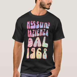 Nessuna Pazienza Dal 1968 55 Ani Compleanno Retrò T-Shirt