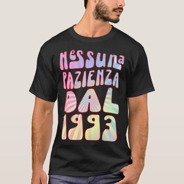 Nessuna Pazienza Dal 1993 Ani 30 Compleanno Retrò  T-Shirt (Front)