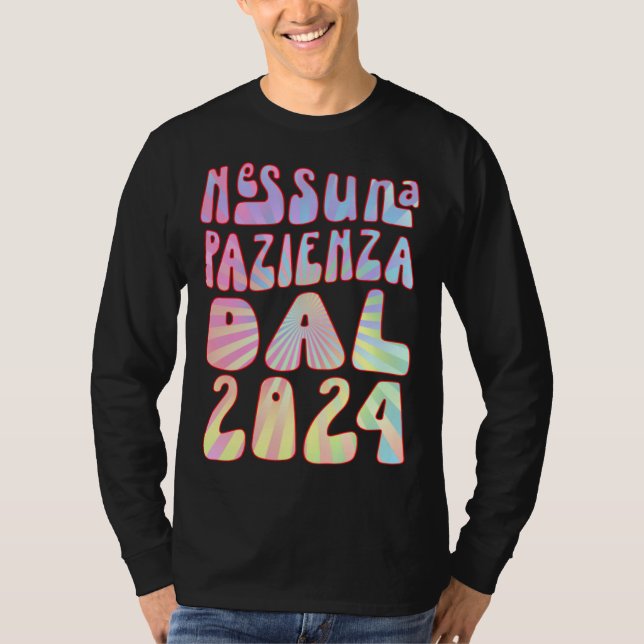 Nessuna Pazienza Dal 2024 Ani Compleanno Retrò Div T-Shirt (Front)