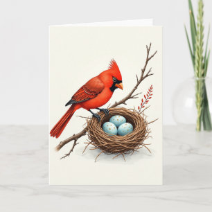 Nest Illustration Mothers Day Card