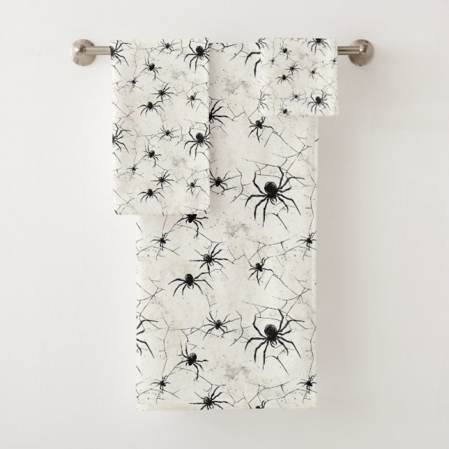 Nest of Nightmares Bath Towel Set (Insitu)