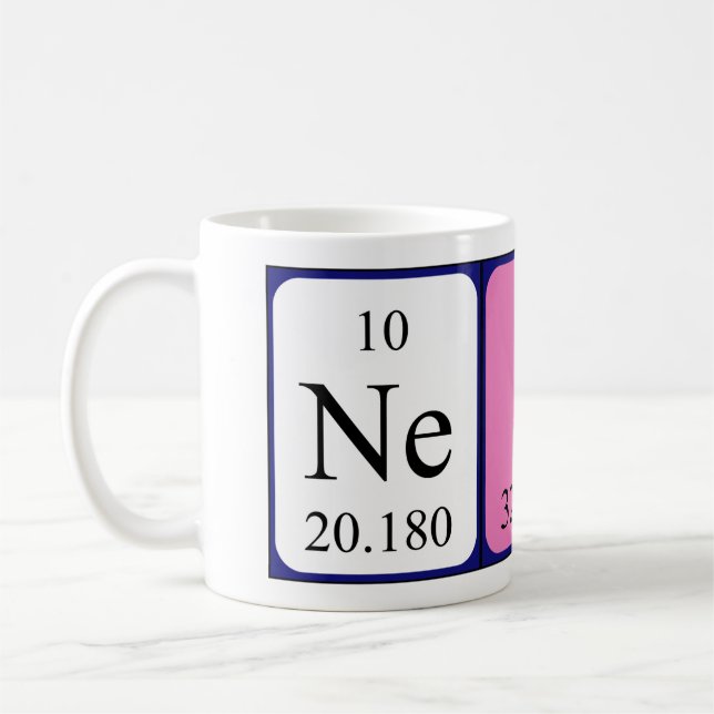Nesta periodic table name mug 4 (Left)