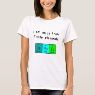 Nesta periodic table name shirt 7