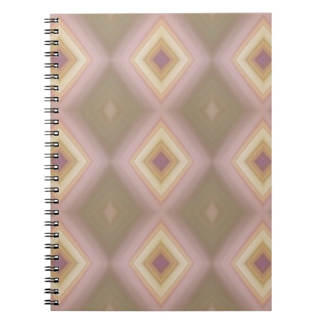 Nested Diamonds Spiral Notebook (Front)