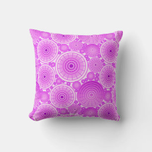 Nested wheels - lavender and purple cushion