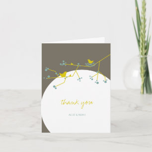 Nesting Bird and Family Baby Shower Thank You Card