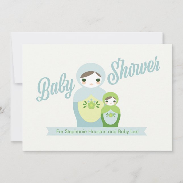 Nesting Doll Baby Shower Invitation (Front)