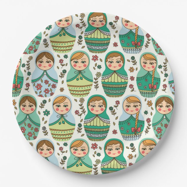 Nesting Doll Paper Plate (Front)