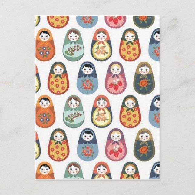 Nesting doll print postcard (Front)