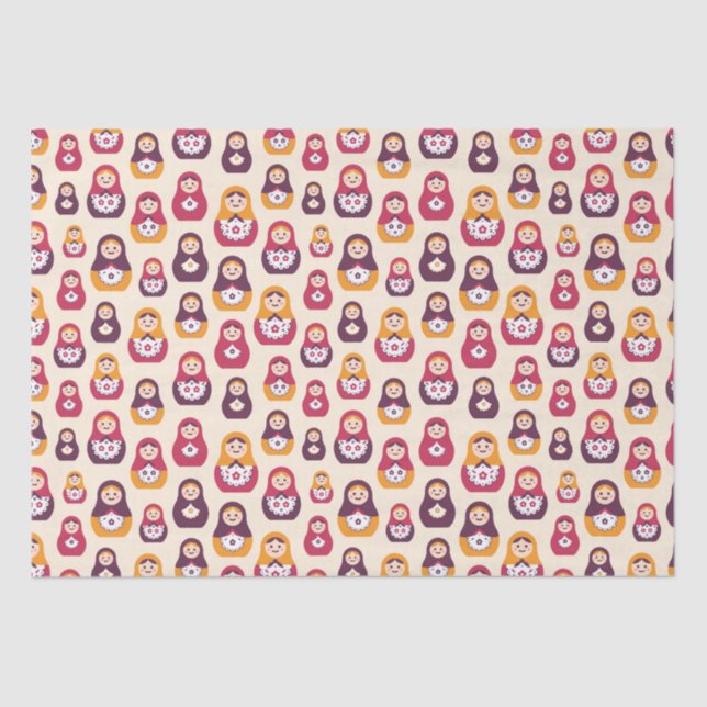 Nesting Dolls  Tissue Paper (Front)
