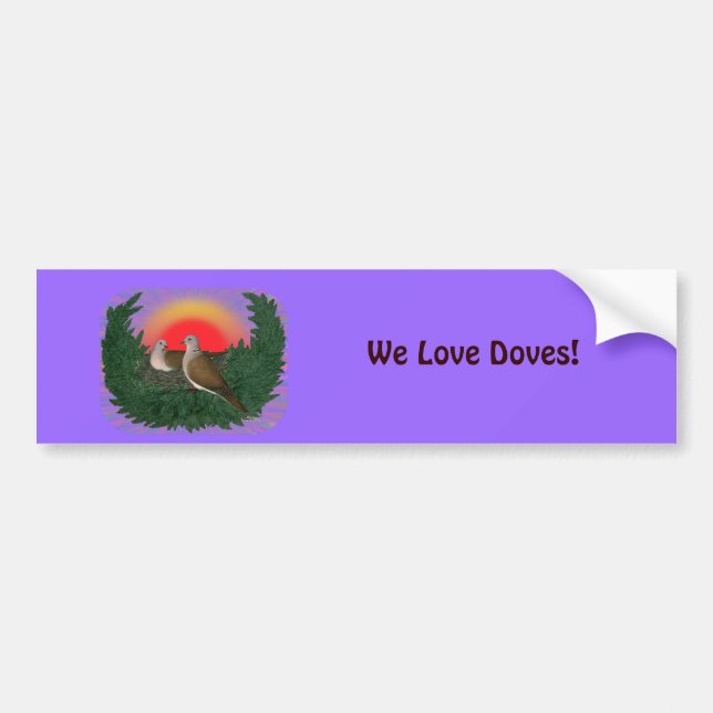 Nesting Doves Bumper Sticker (Front)