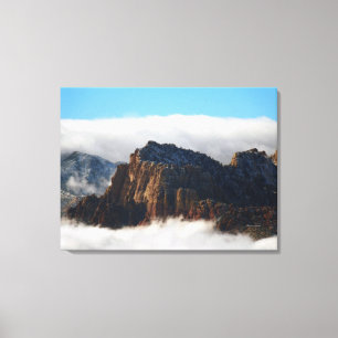 Nestled in the Clouds Wall Art Print on Canvas