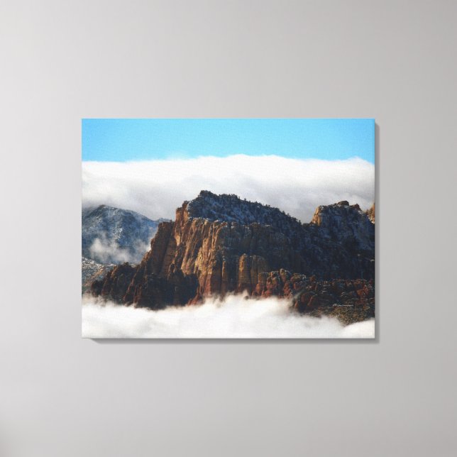 Nestled in the Clouds Wall Art Print on Canvas (Front)