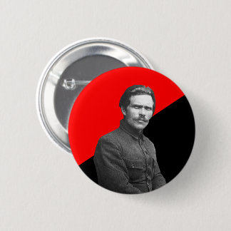 Nestor Makhno Anarcho-Communist 6 Cm Round Badge