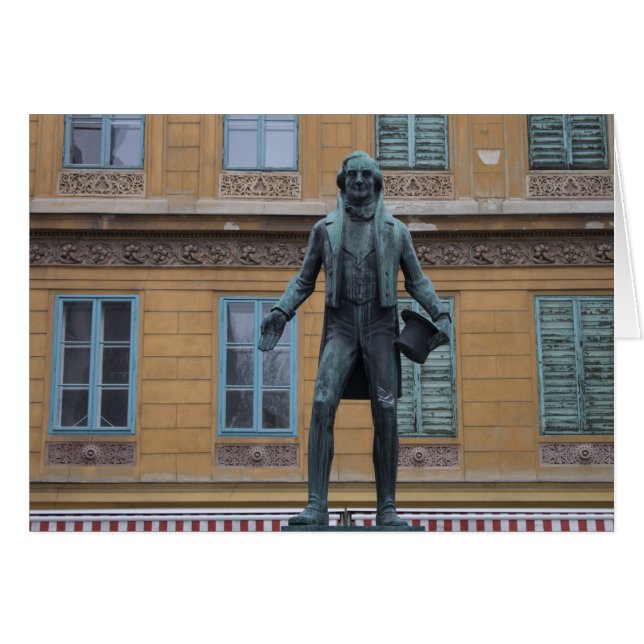 Nestroy Denkmal, Vienna Austria (Front Horizontal)