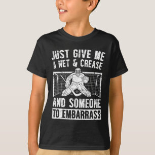 Net And Crease Ice Hockey Goalkeeper Ice Hockey Go T-Shirt
