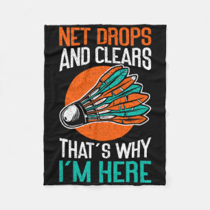 Net Drops And Clears That's Why I'm Here Funny Dmi Fleece Blanket