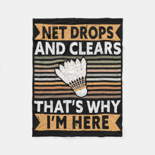 Net Drops And Clears That's Why I'm Here Funny Dmi Fleece Blanket