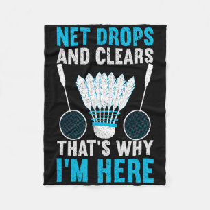 Net Drops And Clears That's Why I'm Here Funny Dmi Fleece Blanket