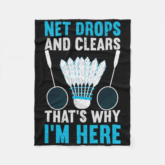 Net Drops And Clears That's Why I'm Here Funny Dmi Fleece Blanket (Front)