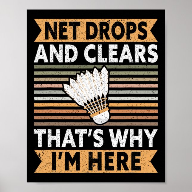 Net Drops And Clears That's Why I'm Here Funny Dmi Poster (Front)