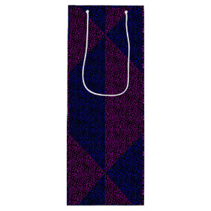 Net pattern 05 Indigo BBlue Black BG Wine Gift Bag