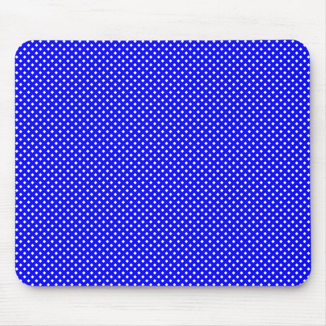 Net Pattern Blue with White Mouse Pad (Front)